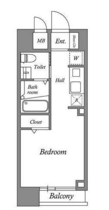 ルクレ西新宿　101号室　間取り