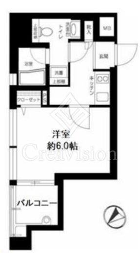 プレール・ドゥーク銀座東　803号室　間取り