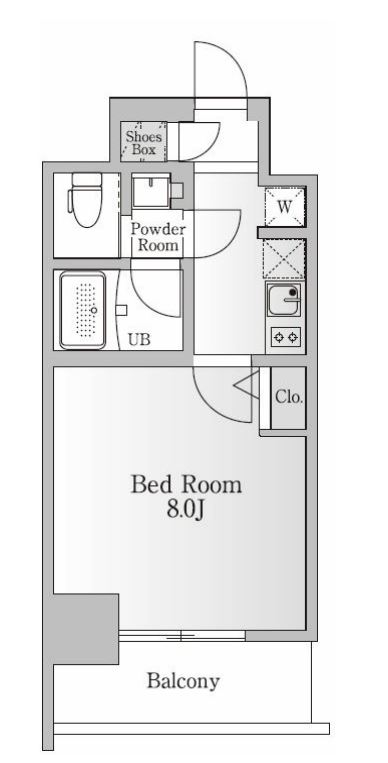 NTPRレジデンス芝浦三丁目　305号室　間取り