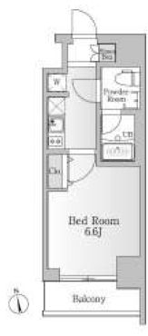 NTPRレジデンス芝浦三丁目　101号室　間取り