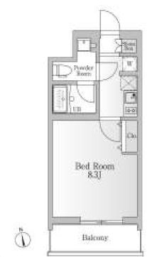 NTPRレジデンス芝浦三丁目　203号室　間取り
