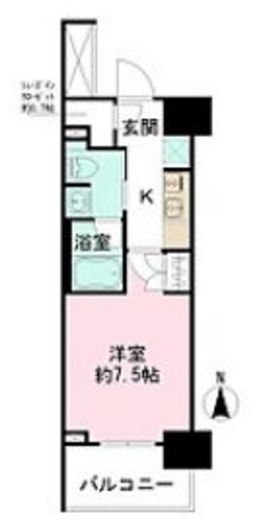 ザ・パークワンズ芝公園　601号室　間取り