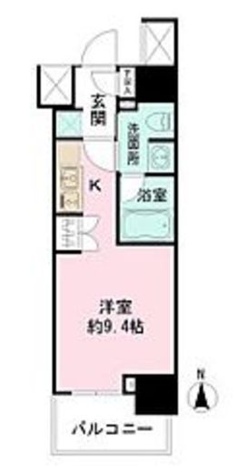 ザ・パークワンズ芝公園　605号室　間取り