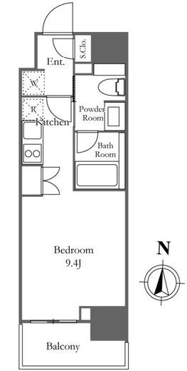 ザ・パークワンズ芝公園　805号室　間取り