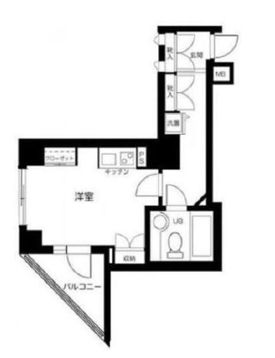 アルカーデンシティリンクス新宿　1104号室　間取り