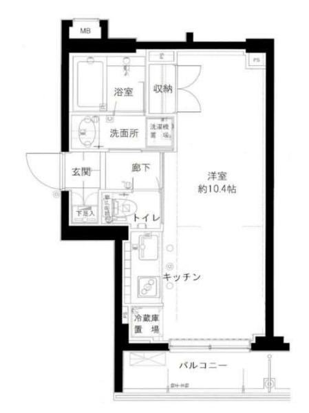 アビテ四谷大京町　309号室　間取り