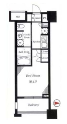 シティハウス新宿柏木　307号室　間取り