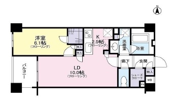 クレアホームズ新宿百人町　409号室　間取り