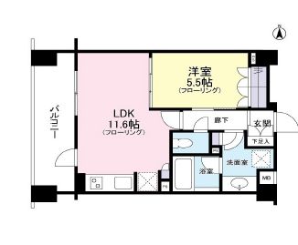 クレアホームズ新宿百人町　604号室　間取り
