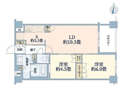 クレアホームズ新宿百人町　403号室　間取り