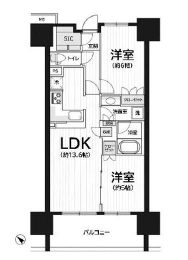 東京ミッドベイ勝どき　402号室　間取り