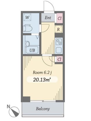ダイヤモンドタワー西小山　705号室　間取り