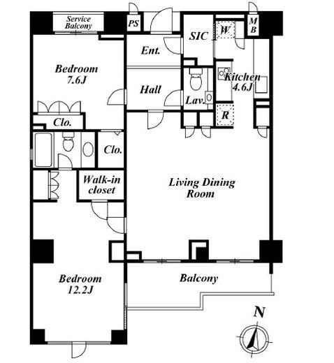エスティメゾン白金台　301号室　間取り