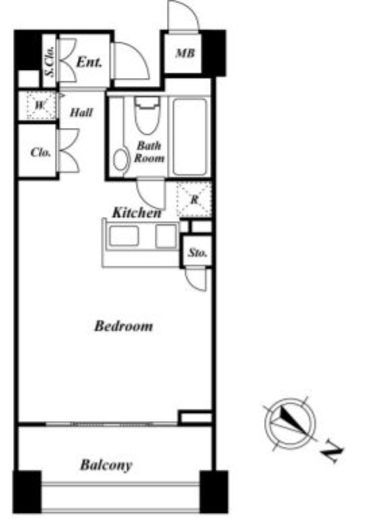 エスティメゾン白金台　305号室　間取り