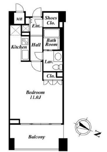 エスティメゾン白金台　306号室　間取り