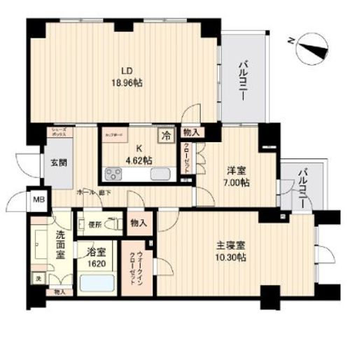 エスティメゾン白金台　504号室　間取り