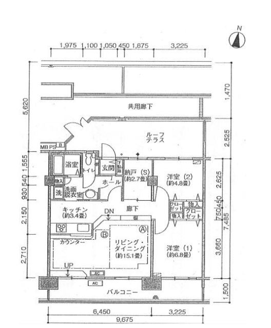 シティコート目黒　Ⅰ902号室　間取り