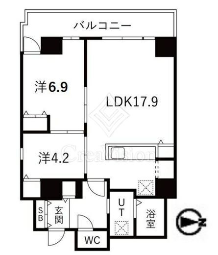 シティコート目黒　2-404号室　間取り