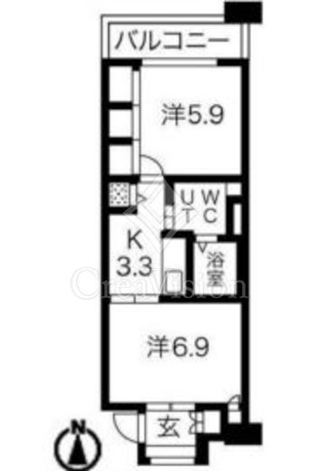 シティコート目黒　3-213号室　間取り