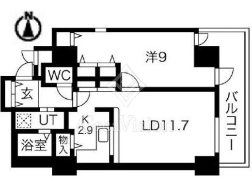 シティコート目黒　4-216号室　間取り