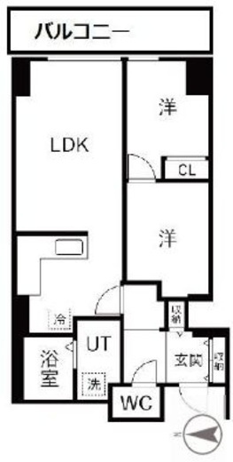 シティコート目黒　4-218号室　間取り