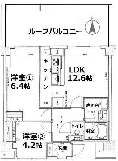 シティコート目黒　601号室　間取り