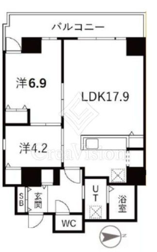 シティコート目黒　2-604号室　間取り