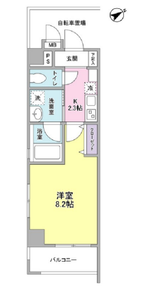 メゾンピオニー都立大学　303号室　間取り