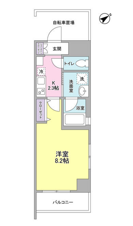 メゾンピオニー都立大学　301号室　間取り
