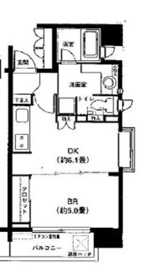 グランド・ルー都立大学　801号室　間取り
