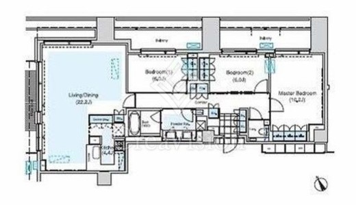 ランテンヌ四谷　602号室　間取り