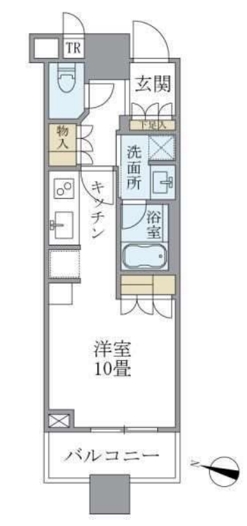 ブリリアタワーズ目黒　706号室　間取り