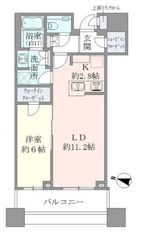 ブリリアタワーズ目黒　3403号室　間取り