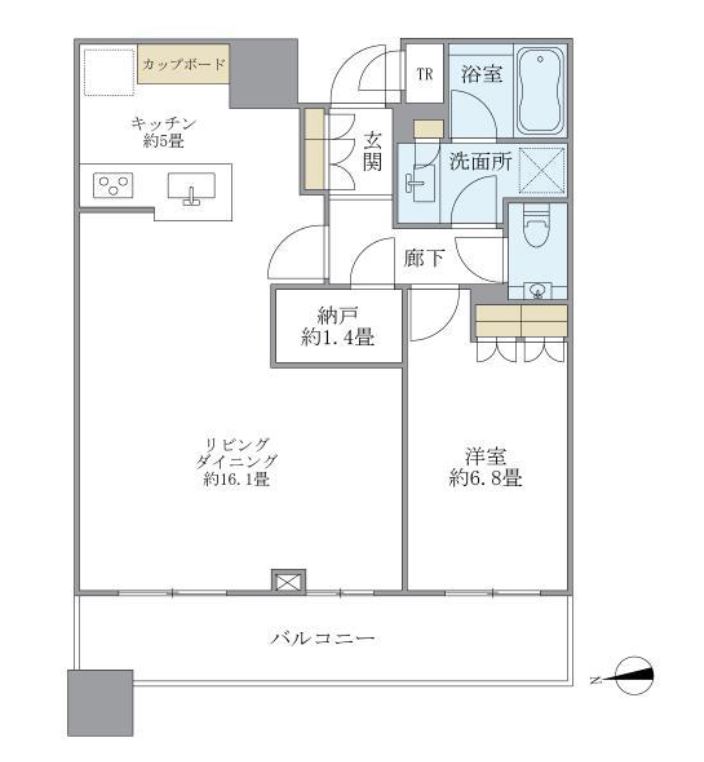ブリリアタワーズ目黒　3203号室　間取り