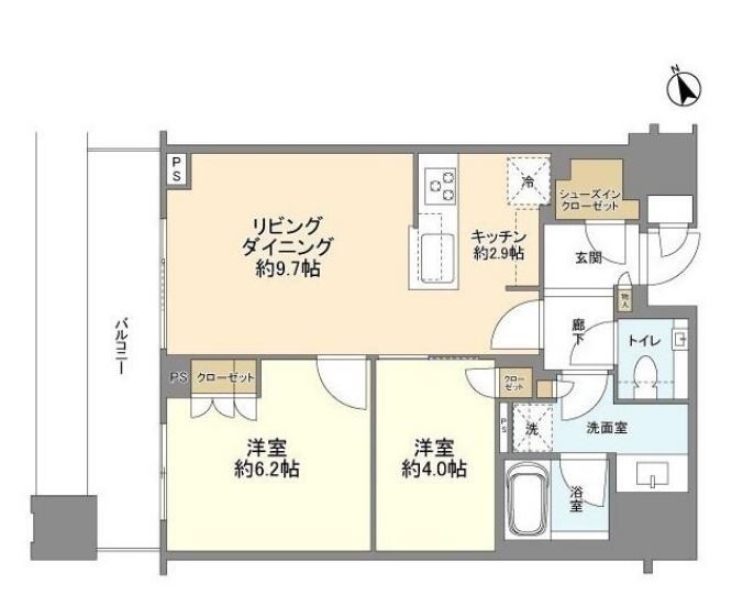 ブリリアタワーズ目黒　2104号室　間取り