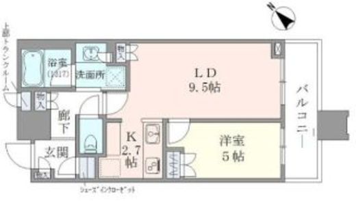 ブリリアタワーズ目黒　N313号室　間取り