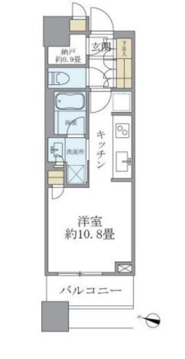 ブリリアタワーズ目黒　N503号室　間取り