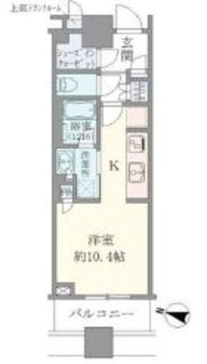 ブリリアタワーズ目黒　N506号室　間取り