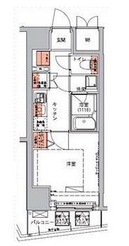 ハーモニーレジデンス三田　902号室　間取り