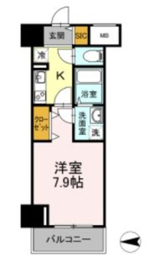 D-room早稲田　302号室　間取り