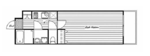 デュアレス早稲田　905号室　間取り