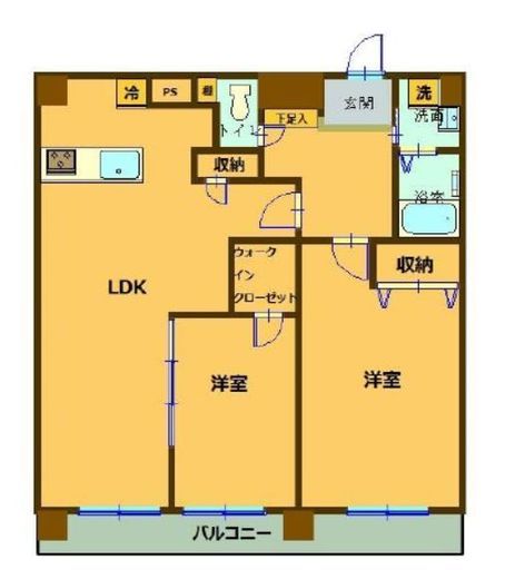 デュアレス早稲田　5F1号室　間取り