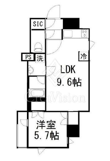 オーギュメント牛込神楽坂　703号室　間取り