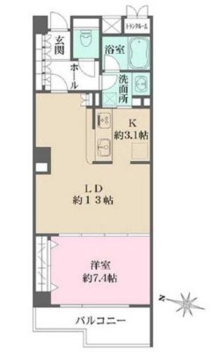 グレース長者丸　102号室　間取り