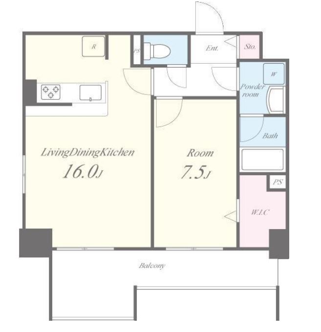 月島リバーサイドハイツ　503号室　間取り