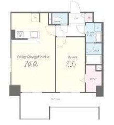月島リバーサイドハイツ　203号室　間取り