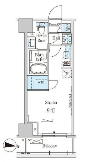 パークアクシス木場キャナルウエスト　314号室　間取り