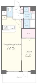 イルミナーレ学大　102号室　間取り