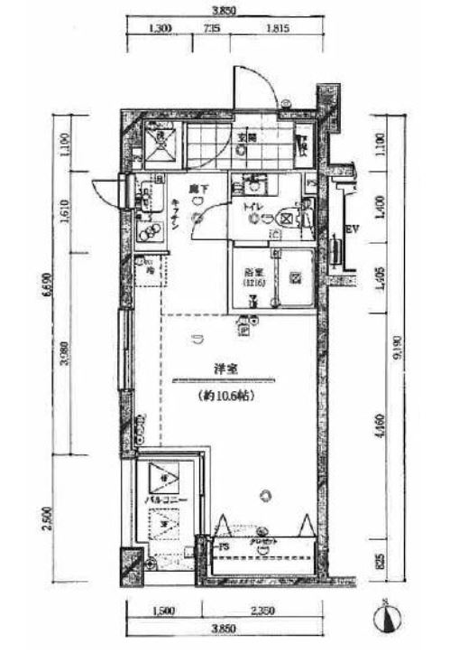 フォルス学芸大学ラクシーズ　501号室　間取り