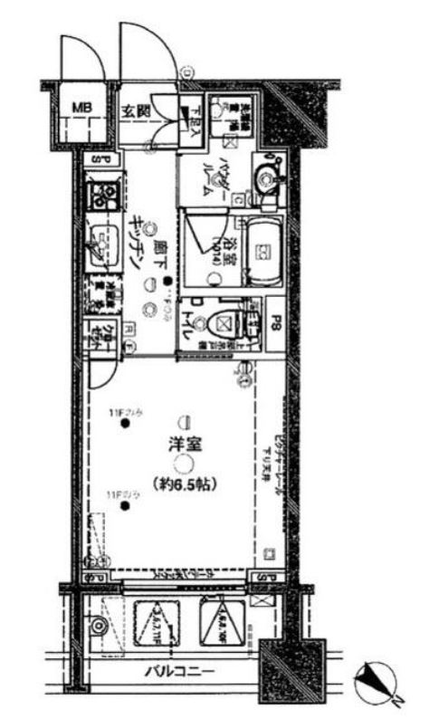 ステージグランデ新川　202号室　間取り